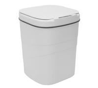 Tosuny Bote de Basura con Sensor de Movimiento Automático, Bote de Basura sin Contacto con Tapa Sellada de Gran Capacidad, Papelera Blanca para Baño, Oficina, Dormitorio, Cocina