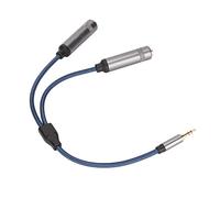 Tosuny Cable Adaptador Duradero de 3,5 Mm a 2 X 6,35 Mm, Excelentes Efectos de Blindaje para Mayor Claridad de Señal, Línea de para Usuarios de PC