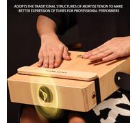 Tosuny Cajón con Correa Ajustable Tambor de Madera Instrumento de Percusión de Tambor de Mano 3 en 1 con Creación de Ritmo Dinámico para Amantes de las Fiestas con Ritmos Alegres Madera de Abedul