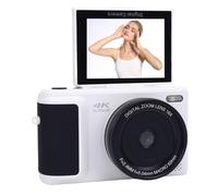 Tosuny Cámara Digital 4K, 64MP HD Autococus 16x Cámara de Video sin Espejo Zoom con Pantalla de 2.8 Pulgadas y Estabilización de Imagen de IA, para el Viaje de Viaje de Fotografía (White)