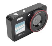 Tosuny Cámara Digital 4K, Cámara Selfie con Zoom 18X de Pantalla Dual HD de 64MP con Flash Incorporado, para Fotografía, Grabación de Video, Principiantes, Estudiantes, Adolescentes (Black)