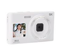 Tosuny Cámara Digital 5K, 80MP 5K Video 18X Zoom Cámara Selfie WiFi de Pantalla Dual con Enfoque Automático y Filtros Creativos, para Fotografía y Tutoriales en Línea