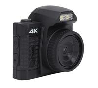 Tosuny Cámara Digital del Llavero, Cámara de Video Retro de 64MP 4K con 19 Efectos de Filtro, 78 ° Gran Angular, Luz LED de Relleno, para Clases de Grabación de Viajes (Black)