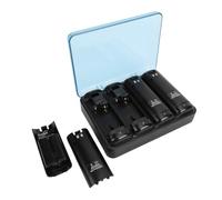 Tosuny Cargador de Batería para Mando a Distancia W II/W II U, Estación de Carga 4 en 1 con 4 Baterías Recargables de 2800 MAh, Indicador LED, para Baterías Remotas de (Black)