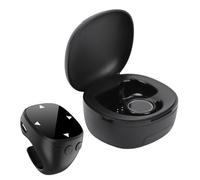 Tosuny Control Remoto Inalámbrico Bluetooth con Punta de Dedo, Anillo de Desplazamiento TikTok, Cambio de Página Inalámbrico, Control Remoto de Grabación de Vídeo con Cámara Bluetooth (Black)
