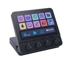 Tosuny Controlador Stream para Juegos con 10 Teclas LCD Personalizables, Funcionamiento con un Toque, Ideal para Gestión de Redes Sociales