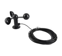 Tosuny Detector de Velocidad del Viento para Exteriores 3 Tazas |Sensor Anemómetro Cable 8M Anti Interferencia 0-3.8V