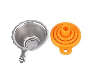 Tosuny Embudo Filtro Set para Impresora 3D de Resina - Embudos Plegables de Silicona, Consumibles de Curado por Luz - Accesorios para Impresora 3D