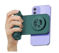 Tosuny Empuñadura Magnética para Cámara de Teléfono, Empuñadura de Obturador para Cámara de Teléfono Inteligente con Control Remoto Bluetooth Desmontable, Soporte para Zapata Fría y (Green)