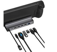 Tosuny Estación de Acoplamiento para Steam Deck/ROG Ally X/Legion Go, 6 en 1 USB C Hub Dock con 4K@60Hz HDMI 2.0, Gigabit Ethernet, 100W PD, 3 Puertos USB-A 3.0