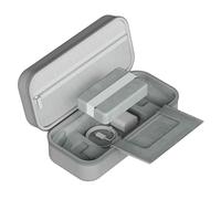 Tosuny Estuche Rígido de Transporte para Consola de Juegos Portátil, Bolsa de Almacenamiento de Viaje EVA de Gran Capacidad con Bolsillos de Malla, Cubierta Protectora Portátil para (Grey)