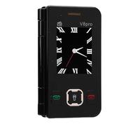 Tosuny Flip Phone Desbloqueado 2G para Teléfonos Móviles Senior con Botones Grandes, Pantalla Dual y Soporte Multilingüe, Duración de la Batería de 1800 MAh, Radio FM, para Padres (Black)