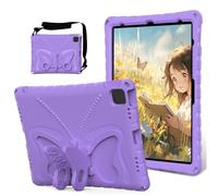 Tosuny Funda para iOS Pad Pro 12,9 Pulgadas (2018/2020/2021/2022), 13 Pulgadas (2024), iOS Pad Air 13" (2024-2025), Funda Protectora de Cuerpo Completo con Giratorio y Soporte (Morado Claro)
