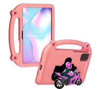 Tosuny Funda para Tableta a Prueba de Golpes, Cubierta Protectora de Espuma EVA Premium con Soporte Estilo Motocicleta y Asa de Transporte, Se Adapta a Pad 11.5 X8A 11 X9A .5 (Pink)