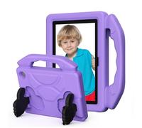 Tosuny Funda para Tableta F ire HD7 (2022), Funda Protectora para Tableta Apta para Niños con Asa y Soporte, Liviana y a Prueba de Golpes (Morado Claro)