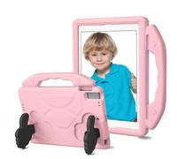 Tosuny Funda para Tableta iOS de 12,9" (2018/2020/2021/2022), iOS Pad Pro de 13" (2024), Tablet Air de 13" (2024/2025), Funda Protectora de Cuerpo Completo con Asa Giratoria y Soporte (Pink)