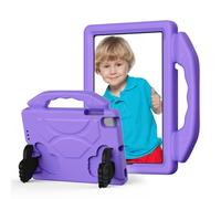 Tosuny Funda para Tableta iOS Pad Mini 1/2/3/4/5 de 7,9 Pulgadas, Funda Protectora de Cuerpo Completo a Prueba de Golpes con Mango Plegable Giratorio y Soporte (Morado Claro)