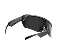 Tosuny Gafas de Sol de Deportes Inteligentes, Vasos de Audio Bluetooth con Protección UV400 y Lentes Anti-Impactos, Altavoz y Micrófono de Oído Abierto, Asistente de Voz, para Deportes (Silver)