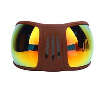 Tosuny Gafas para Caballos, Gafas para Caballos a Prueba de Viento con Protección UV400, Acolchado de Esponja, Correas Ajustables, Equipo de Equitación para Deportes Al Aire (rojo)
