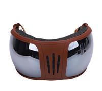 Tosuny Gafas para Caballos, Gafas para Caballos a Prueba de Viento con Protección UV400, Acolchado de Esponja, Correas Ajustables, Equipo de Equitación para Deportes Al Aire (SILVER)