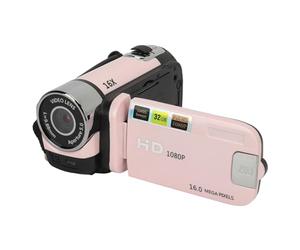 Tosuny Grabadora de Cámara Digital, Videocámara Full HD 1080P 16MP, Cámara Vlogging con Pantalla Giratoria de 2,4, Zoom Digital 16X, Luz de Relleno, Antivibración, para Principiantes