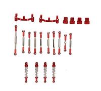 Tosuny Juego de Amortiguadores para Automóvil con Control Remoto, Kit de Varilla de Tracción para Automóvil RC, Piezas de Repuesto Mejoradas de Aleación de Aluminio Exquisitas para C14K, Optimiza el