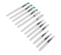 Tosuny Juego de Pinceles de Agua, 12 Piezas de Pinceles de Acuarela Recargables con Puntas Finas y Planas, Bolígrafo de Acuarela de Gran Capacidad para Pintar Dibujar Caligrafía (White)