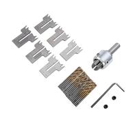 Tosuny Juego de Taladro para Hacer Cuentas de Madera, Kit de Cortador de Hoja de Bola Duradero de 16-21mm para Carpintería