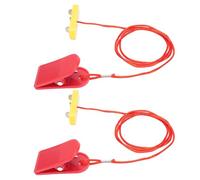 Tosuny Llave de Seguridad para Cinta de Correr de 53 X 16 Mm con Doble Inserción |Interruptor de Parada de Emergencia con Abrazadera para Cinta de Correr