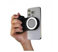 Tosuny Manija de Teléfono Inteligente, Agarre de la Cámara del Teléfono Magnético con Luz de Relleno para Selfies Traseros, Soporte Remoto de para Transmisión en Vivo, Fotografía
