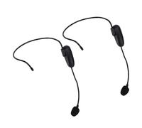 Tosuny Micrófono Inalámbrico para Auriculares 2,4G, Micrófono de Mano UHF Plug and Play con Adaptador de 3,5 Mm y 6,35 Mm para Enseñar Fitness Guía Turístico Hablar en Público (1 por 2)