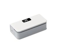 Tosuny Mini Sellador de Bolsas Recargable |Pantalla LED 6 Niveles de Calor con Cortador Oculto Parte Posterior Magnética para Bolsas de Refrigerios (WHITE)