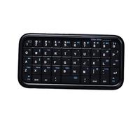 Tosuny Mini Teclado Compacto, Modo Dual Bluetooth/con Cable, Escritura Silenciosa y Recargable, Ligero y Portátil, Pequeño Teclado de Viaje para Computadora Portátil, Tableta Te (Negro retroiluminado)