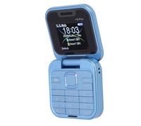 Tosuny Mini Teléfono Móvil con Tapa, Teléfono Celular Plegable 2G Dual SIM con Pantalla HD 1,77, Cámara Trasera HD, Radio FM, Teléfono con Tapa con Botones Grandes para Personas