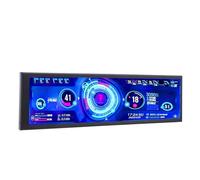 Tosuny Monitor Portátil IPS de 8.8 Pulgadas con Monitoreo del de PC - Monitor de Temperatura de la CPU de Alto Brillo de 600cd/ m² para la Caja y el Escritorio de PC, Soporte Múltiple