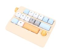 Tosuny Número Mecánico Pad, 17 Teclas Hot Swappable Wired USB Numérica con Control de Joystick y 12 Modos de Iluminación, para la Edición de Video para Juegos de Laptop de PC (Yellow)