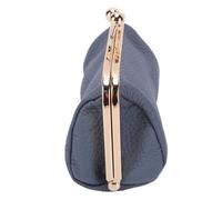 Tosuny Organizador Elegante del Viaje del Cuero de la PU del Bolso Cosmético de la Cerradura del Cierre con el Espejo Incorporado para Las Mujeres (Blue)