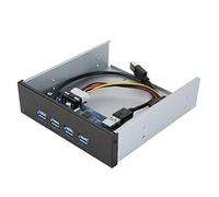 Tosuny Panel Frontal USB 3,0 4 Puertos Hub con Puerto PCI-E a USB3.0