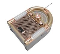 Tosuny Radio de Altavoz de Retro, Decoración Vintage Portátil con 5.0, FM Am SW Radio Soporte USB TF TF, para el Dormitorio de la Cocina en Casa, la Oficina del Dormitorio (EU Enchufe 220V)