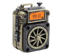 Tosuny Radio de Dedo de Banda Completa, Altavoz Recargable BT 5.2 con Control Remoto Inteligente con Antena Am Giratoria de 360 Grados, para Recepción de Banda Ancha FM Am SW