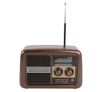 Tosuny Radio Portátil, Am FM SW Retro Retro con Antena Retráctil Larga y Soporte de Tarjeta USB TF, para Acampar el re Galo de Decoración Al Aire Libre para Acampar en el Hogar (Rojo)