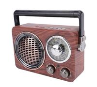 Tosuny Radio Retro Portátil, FM Am SW USB MP3 Player con Antena Telescópica y Batería Recargable, para el Hogar en el Hogar de Jardín de Viajes Al Aire Libre