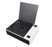 Tosuny Reproductor de CD de Escritorio con Altavoces, Reproductor de CD Portátil con Bluetooth, Radio FM, Sonido Estéreo de Alta Fidelidad, Compatible con/Bluetooth/USB/AUX/Fib (White)