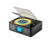 Tosuny Reproductor de CD Portátil con Bluetooth 5.3, Reproductores de CD Retro con Altavoz Estéreo Dual, Radio FM, Control Remoto, Soporte USB/AUX/Conector de Auriculares, para Coche,