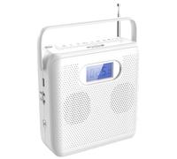 Tosuny Reproductor de CD Portátil, Reproductor de Música MP3 CD con Parlantes Incorporados y Bluetooth, Radio FM y Entrada Auxiliar para Dormitorio, Automóvil, Viajes, Uso Personal