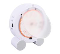 Tosuny Reproductor de CD Vertical de Escritorio, Reproductores de CD Portátiles con Bluetooth, Pantalla LCD, Altavoces Duales de Alta Fidelidad, Radio FM, Soporte de Música Temporizada (Color Madera)