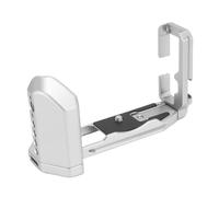 Tosuny Soporte en L Universal para Cámaras sin Espejo, Placa de Liberación Rápida con Soporte Arca-Swiss y Zapata Fría, Empuñadura de Accesorios con Acceso a la Puerta de la Batería (Silver)