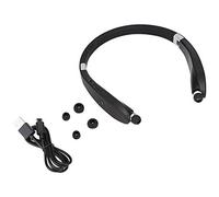 Tosuny SX-991 Auriculares Bluetooth Plegables de Cuello, Telescópicos e Inalámbricos Con Micrófono y Cancelación de Ruido (Negro)