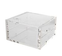 Tosuny Tanque de enfriamiento de Agua, 1.25L Tanque de enfriamiento de Agua Depósito de enfriamiento Todos los Accesorios de computadora de acrílico Transparente