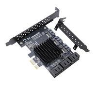 Tosuny Tarjeta Controladora PCIE X1 a SATA 3.0, Tarjeta de Expansión Serial ATA3.0 de 9 Puertos de 6 Gbps con Soporte de Perfil bajo, Tarjeta Adaptadora PCIE3.0 GEN3 SATA3.0 para
